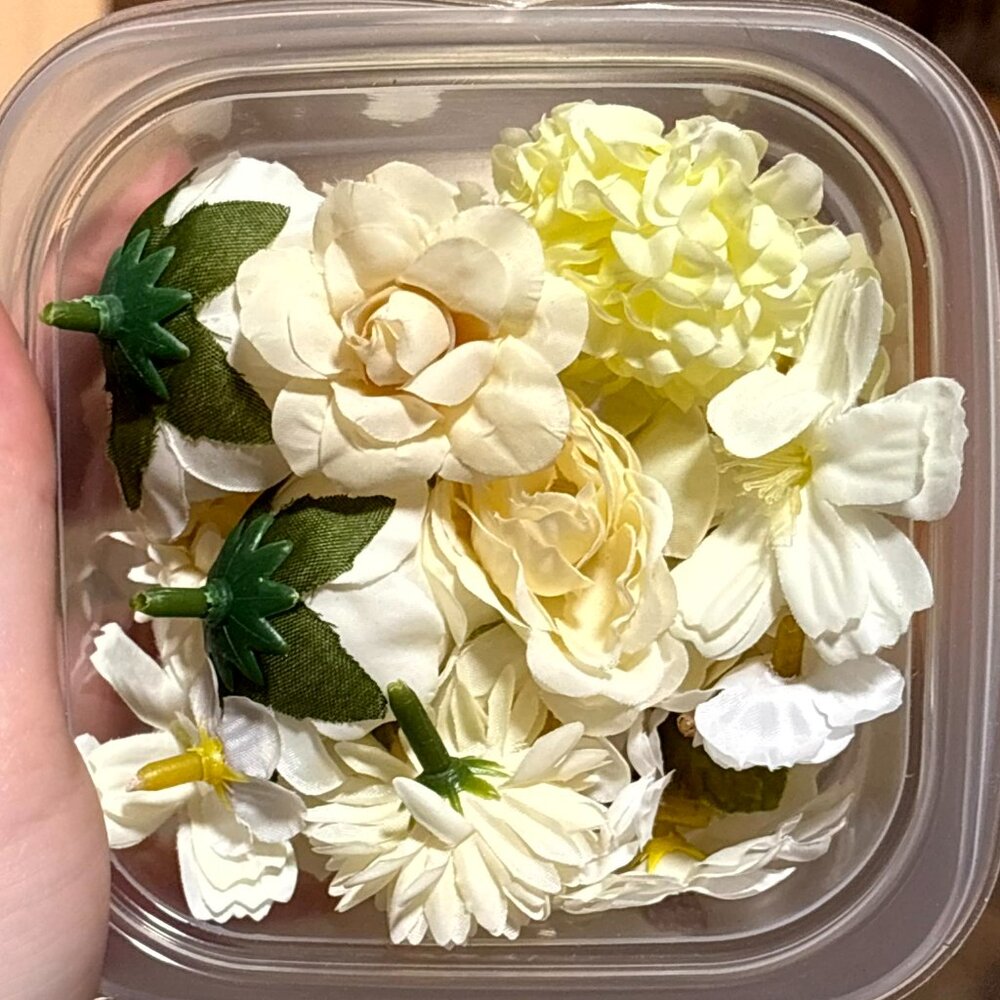 Fake yellow flowers. never used